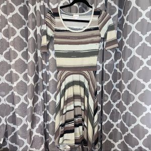 XXS LULUROE Gray stretchy midi Dress